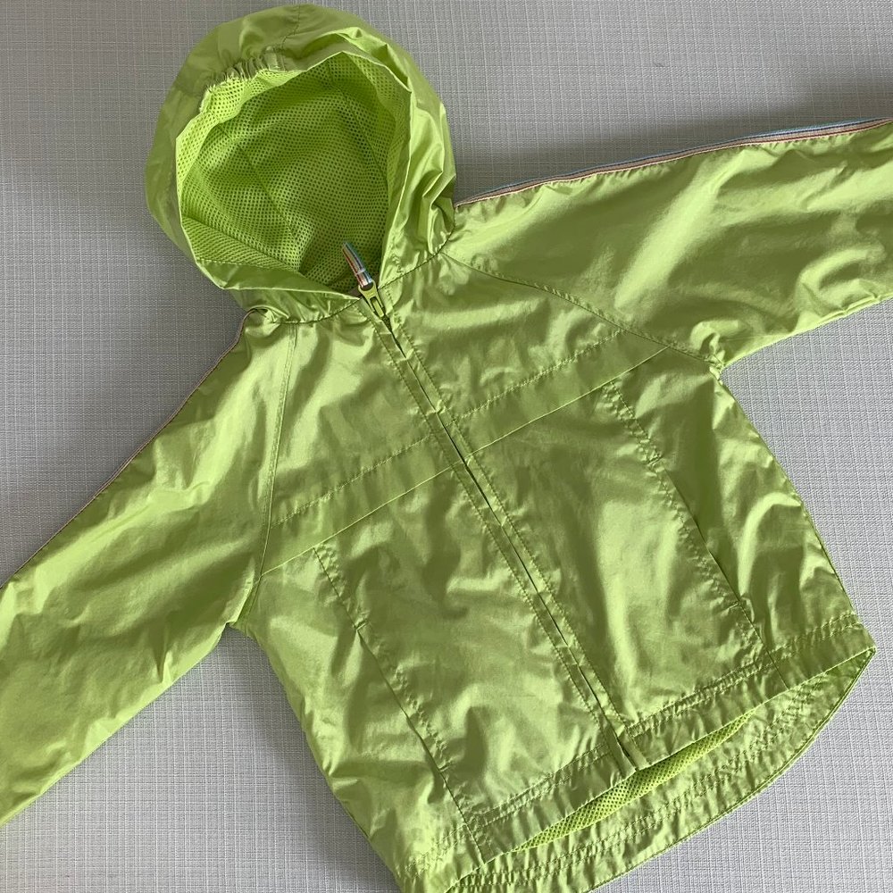 Outbrook Kids Lime Green Wind Breaker Jacket